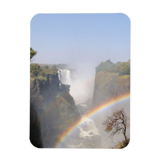 Victoria Falls Rainbow Waterfall Photo Magnet (Vertikal)