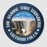 Victoria Falls (rd) Magnet<br><div class="desc">Victoria Falls,  Sambia & Simbabwe,  Afrika</div>