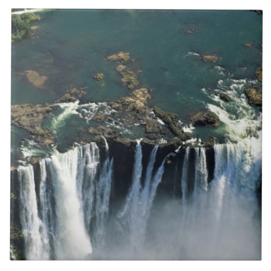 Victoria Falls, Sambia bis zur Grenze zu Simbabwe. Fliese (Vorderseite)