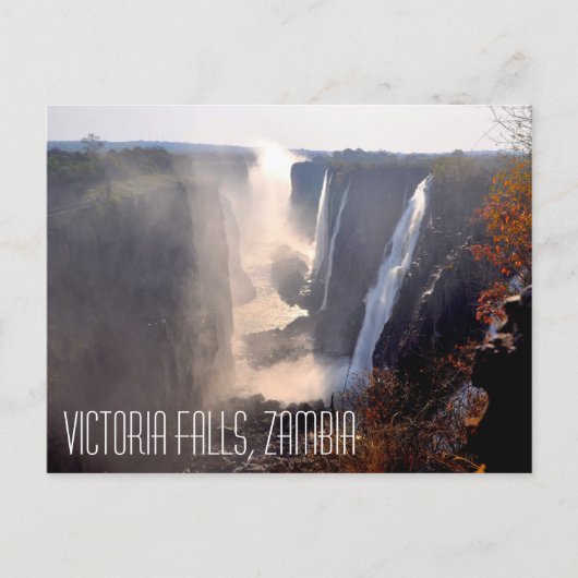 Victoria Falls, Sambia Postcard Postkarte (Vorderseite)