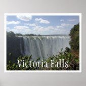 Victoria Falls, Sambia, Simbabwe Poster (Vorne)