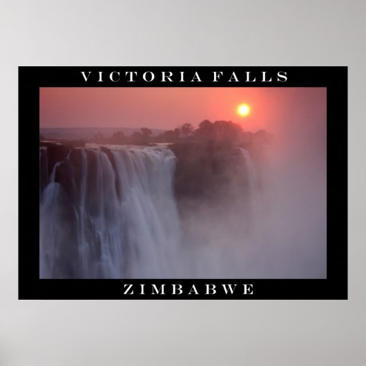 Victoria Falls Sunrise Poster (Vorne)