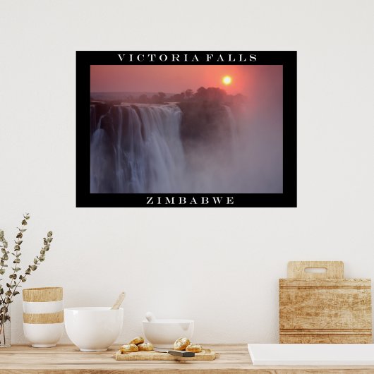 Victoria Falls Sunrise Poster (Küche)