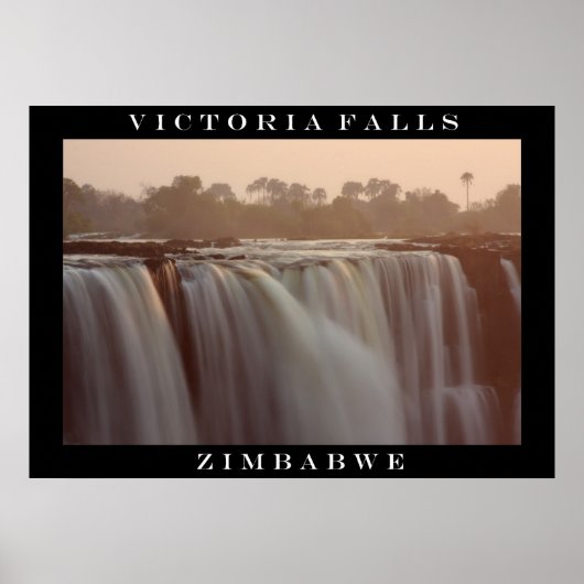 Victoria Falls Sunrise Poster (Vorne)