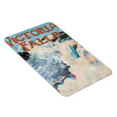Victoria Falls Vintage Reiseposter Magnet (Rechte Seite)