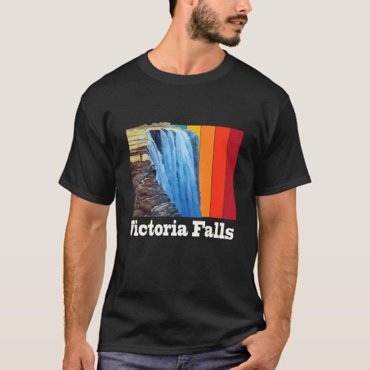 Victoria Falls Waterfall Souvenir Africa Zimbabwe  T-Shirt (Vorderseite)
