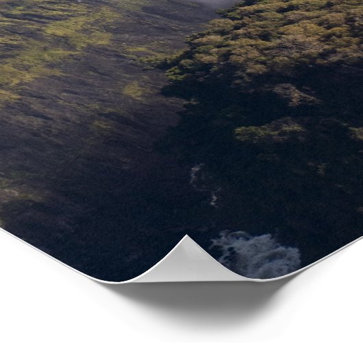 Victoria Falls, Zambesi River, Sambia - Simbabwe Poster (Ecke)