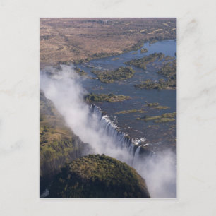 Victoria Falls, Zambesi River, Sambia - Simbabwe Postkarte