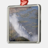 Victoria Falls, Zambesi River, Sambia - Simbabwe Silbernes Ornament (Links)