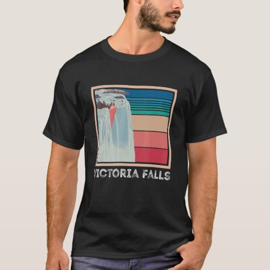 Victoria Falls Zambia Waterfall Souvenir Africa Zi T-Shirt (Vorderseite)
