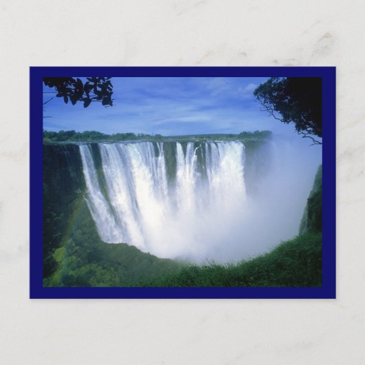 Victoria Falls Zimbabwe Africa Postkarte (Vorderseite)