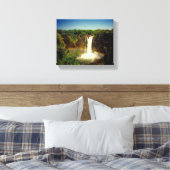 Victoria fällt Regenbogen-Leinwand Leinwanddruck (Insitu (Schlafzimmer))