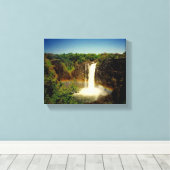 Victoria fällt Regenbogen-Leinwand Leinwanddruck (Insitu (Holzboden))