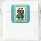 Victoria ~ Freiburg Quadratischer Aufkleber (Tasche)
