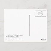 Victoria Gerichtslature Postkarte (Rückseite)