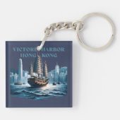 Victoria Harbor Hong Kong China Schlüsselanhänger (Rückseite)