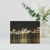 Victoria Harbour Lights Postkarte (Stehend Vorderseite)