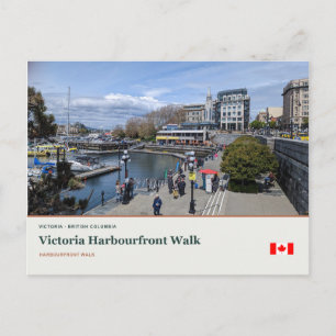 Victoria Harbourfront Spazierweg Postkarte