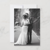 Victoria-Heiratsurkunde Dankeskarte (Rückseite)