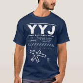 Victoria International Airport YYJ Tee Shirt: (Vorderseite)