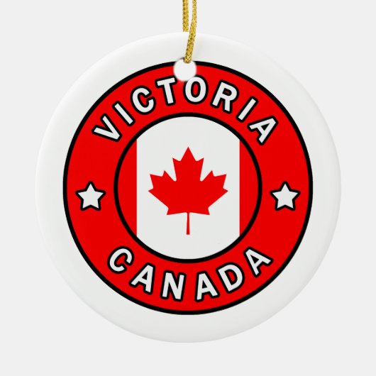 Victoria Kanada Keramik Ornament (Vorne)