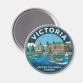 Victoria Kanada Magnet (Vorderseite/Rückseite)