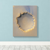 Victoria Krater auf Mars Leinwanddruck (Insitu (Holzboden))