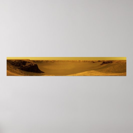 Victoria Krater aus Kap Verde auf dem Planeten Mar Poster (Vorne)