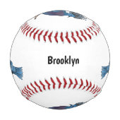 Victoria-Krone-Taube-Cartoon Baseball (Rückseite)