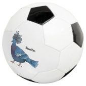 Victoria-Krone-Taube-Cartoon Fußball (Dreiviertel)
