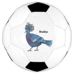 Victoria-Krone-Taube-Cartoon Fußball