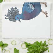 Victoria-Krone-Taube-Cartoon Geschirrtuch (Gefaltet)