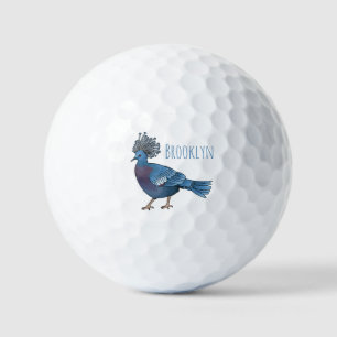 Victoria-Krone-Taube-Cartoon Golfball