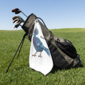 Victoria-Krone-Taube-Cartoon Golfhandtuch (Gras)