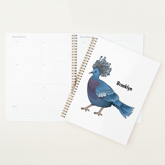 Victoria-Krone-Taube-Cartoon Planer (Anzeige)