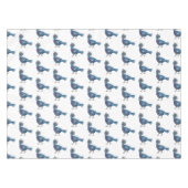 Victoria-Krone-Taube-Cartoon Tischdecke (Vorderseite (Horizontal))