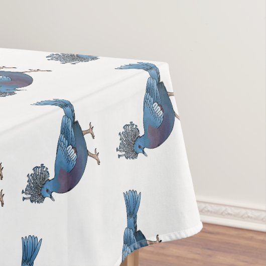 Victoria-Krone-Taube-Cartoon Tischdecke (Beispiel)