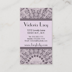 Victoria Lacy Elegant Pink - Visitenkarte