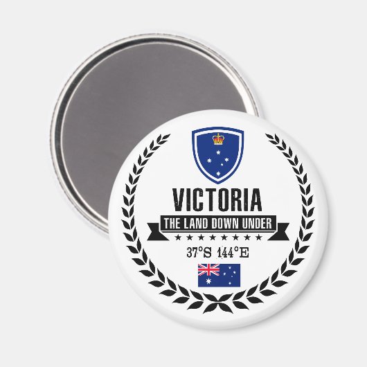 Victoria Magnet (Vorderseite/Rückseite)