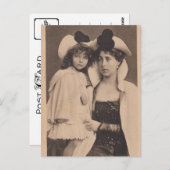 Victoria Melitta & Princess Elisabeth von Hessen Postkarte (Vorne/Hinten)