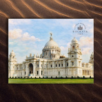 Victoria Memorial, Kolkata, Indien | Aquarell