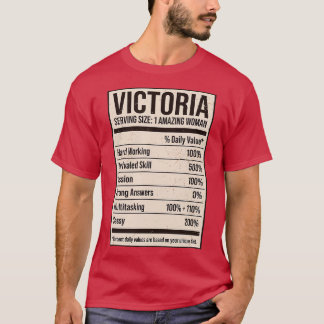 Victoria Nutrition Fakten Name Nickname Alias Tite T-Shirt