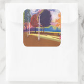 Victoria Park Bath Quadratischer Aufkleber (Tasche)