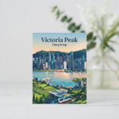 Victoria Peak Hongkong Postkarte (Stehend Vorderseite)
