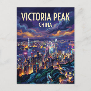 Victoria Peak Hongkong Postkarte