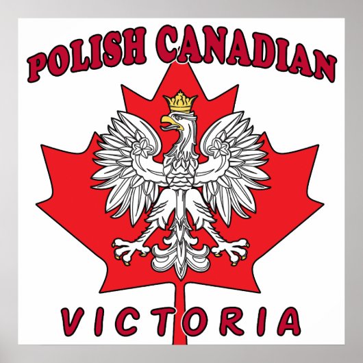 Victoria Polnisch kanadisches Leaf Poster (Vorne)