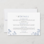 VICTORIA Regency Blue French Garden Details Karte (Vorderseite)