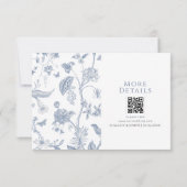 VICTORIA Regency Blue French Garden Details Karte (Rückseite)