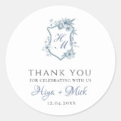 VICTORIA Regency Blue French Garden Sticker (Vorderseite)