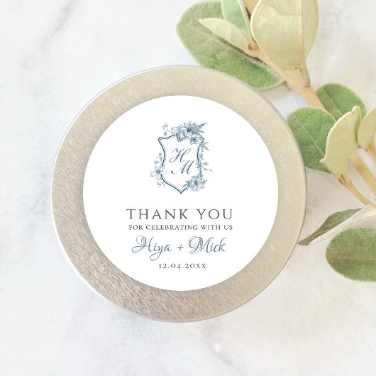 VICTORIA Regency Blue French Garden Sticker